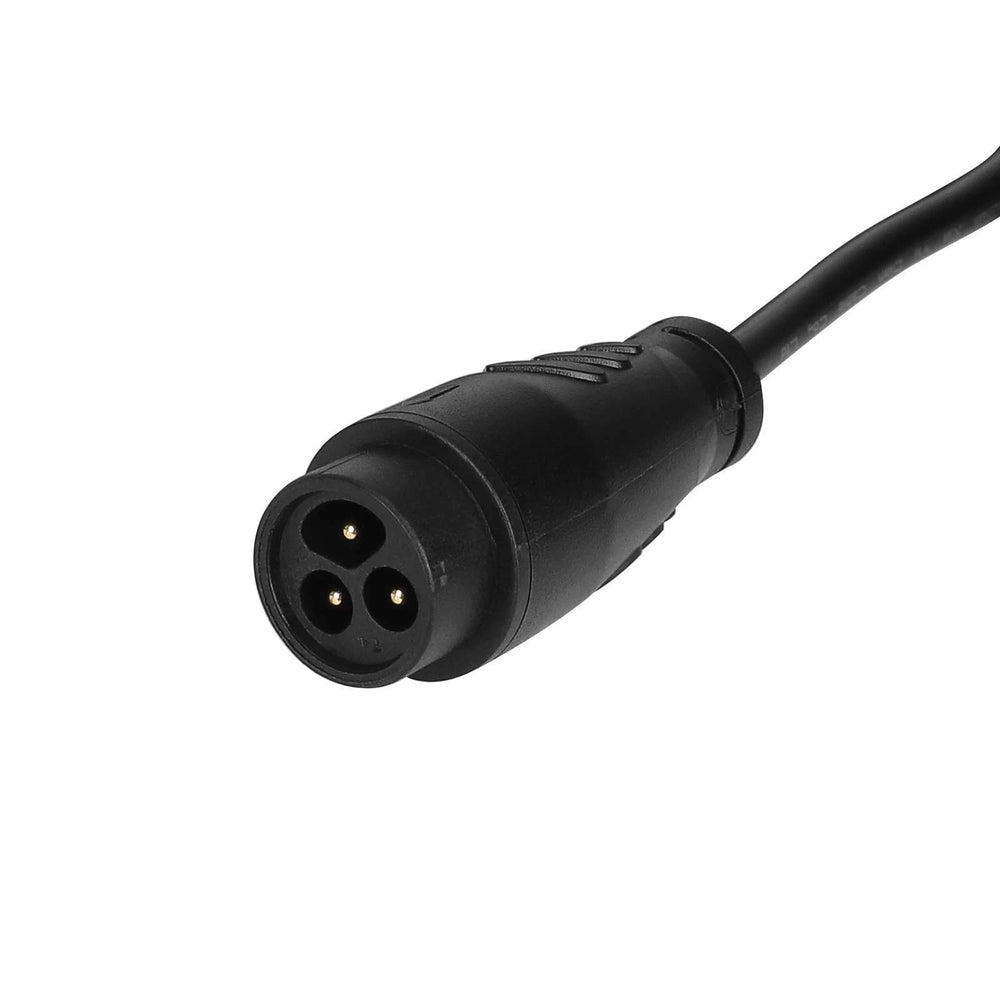 Close-up of the genuine Dualtron LP16-3P charging connector used on the original Dualtron Ultra II/Ultra 2 83V 1.4A charger.