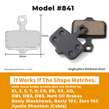 Load image into Gallery viewer, Model 841 Disc Brake Pads - Dimensions and Compatibilit

