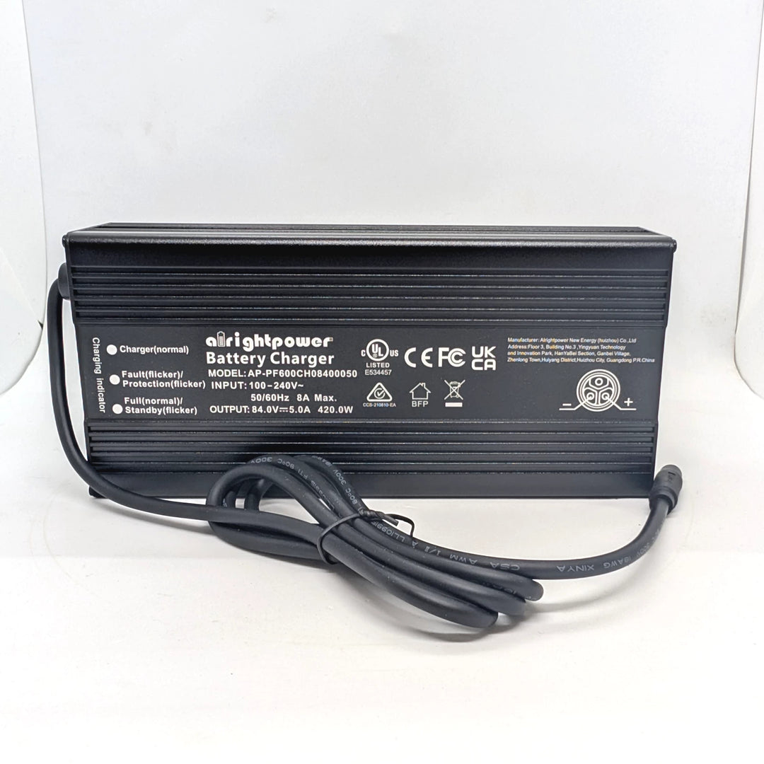 84V 5A Fast Charger for Inmotion RS 72V Electric Scooter - RCM Certified