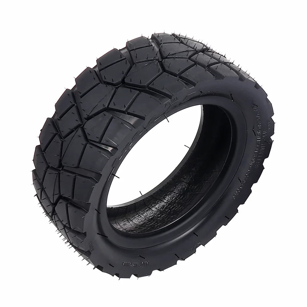 Interior view of tubeless tyre showing reinforced lining.