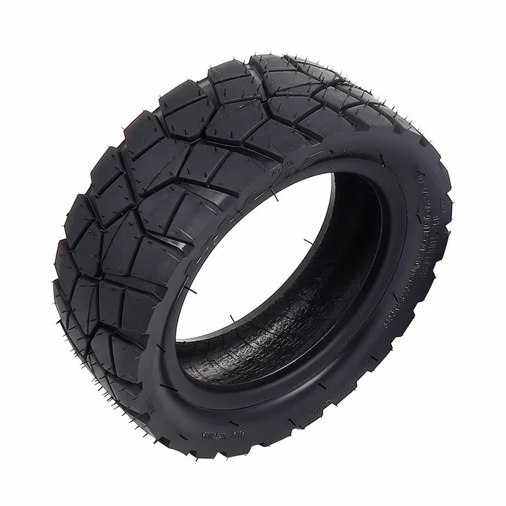 Interior view of tubeless tyre showing reinforced lining.