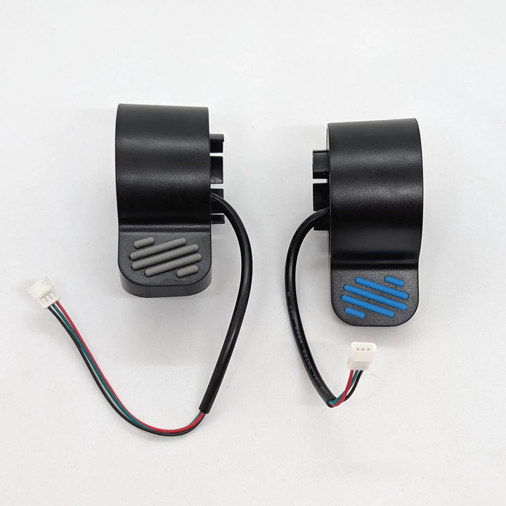 Brake (grey/Left) &amp; Accelerator Throttle (Blue/Right) thumb control set for Ninebot ES1 ES2 ES4 E25