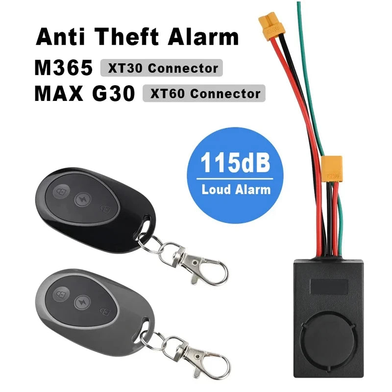 XT30 and XT60 connector options for electric scooter alarm compatibility
