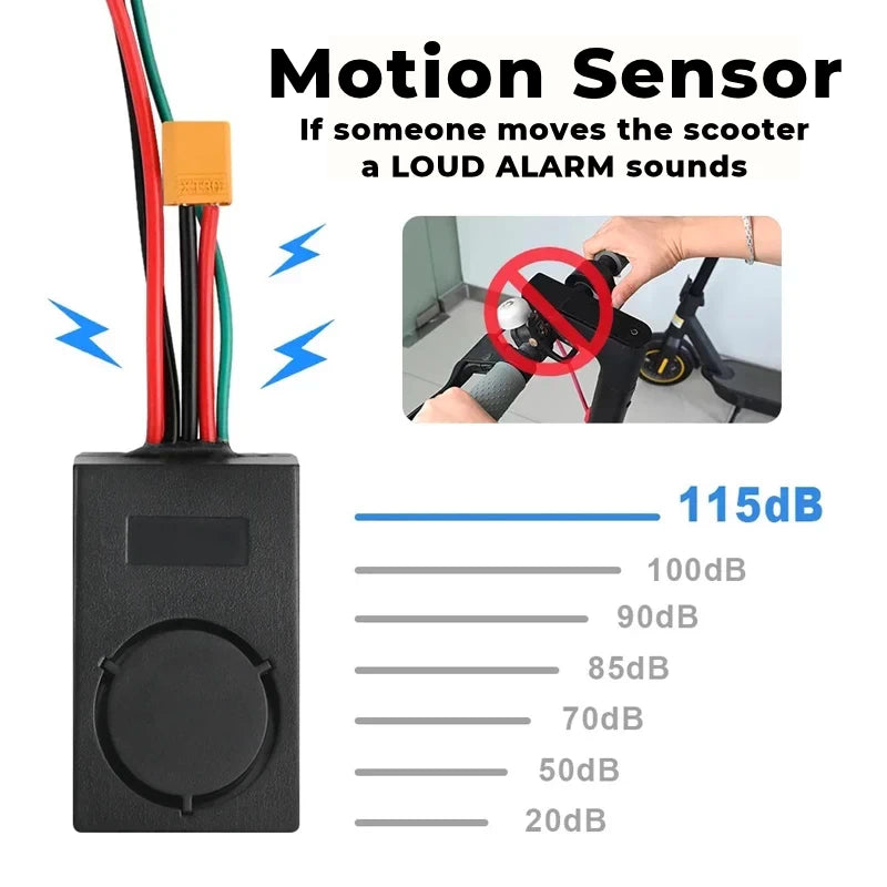 Motion sensor alarm with 115dB alarm
