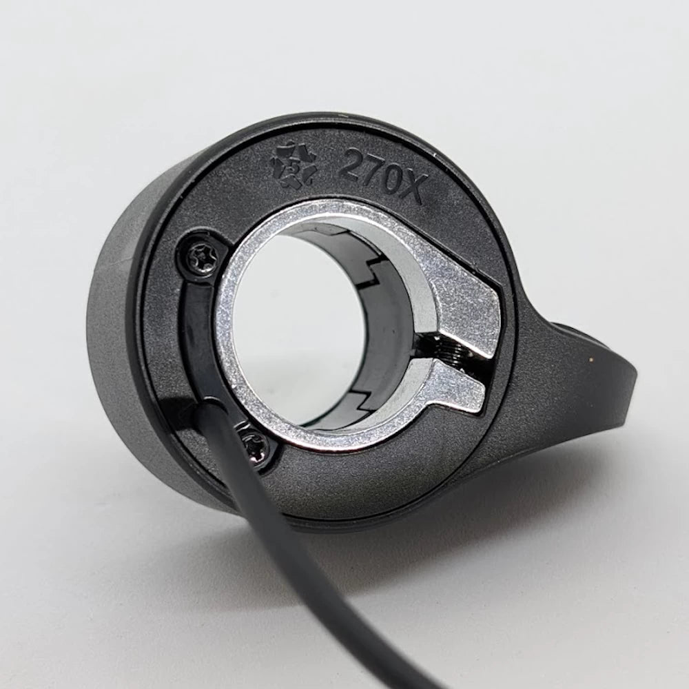 Side profile of OEM thumb throttle for Blackhawk Phantom V2