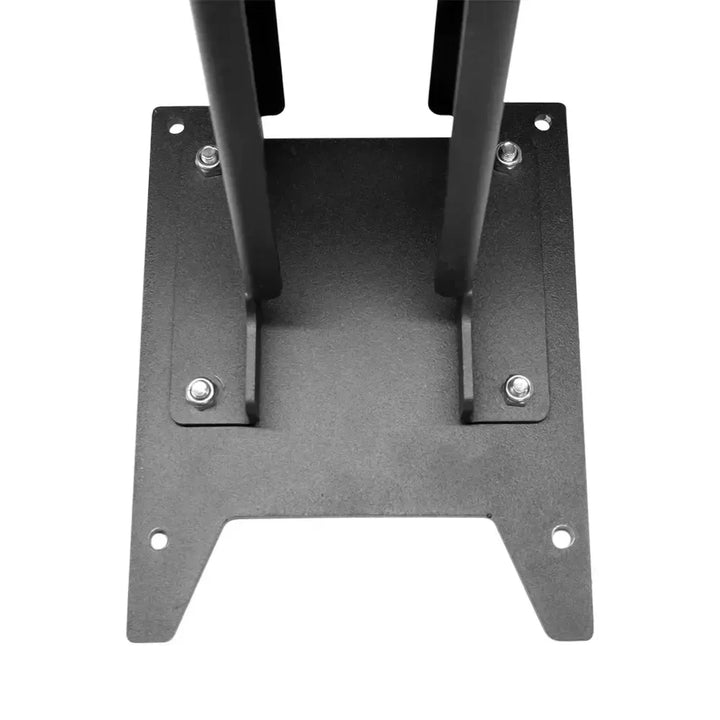 Base plate of the reinforced seat for EMOVE Cruiser, showcasing sturdy construction and precision fitting.