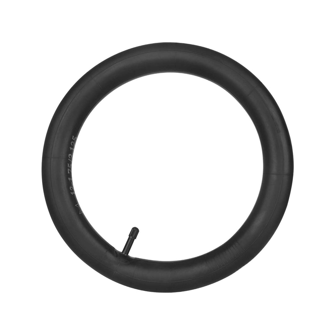 Side profile of Black Cat 12x1.75–2.125 replacement inner tube for bicycles and electric scooters.
