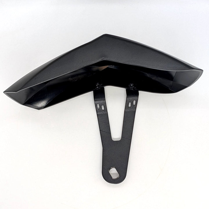 Side view of the OEM FRONT fender for the Bexly Blackhawk and Apollo Phantom V2, showing the angled mounting hole for front wheel fitment. 