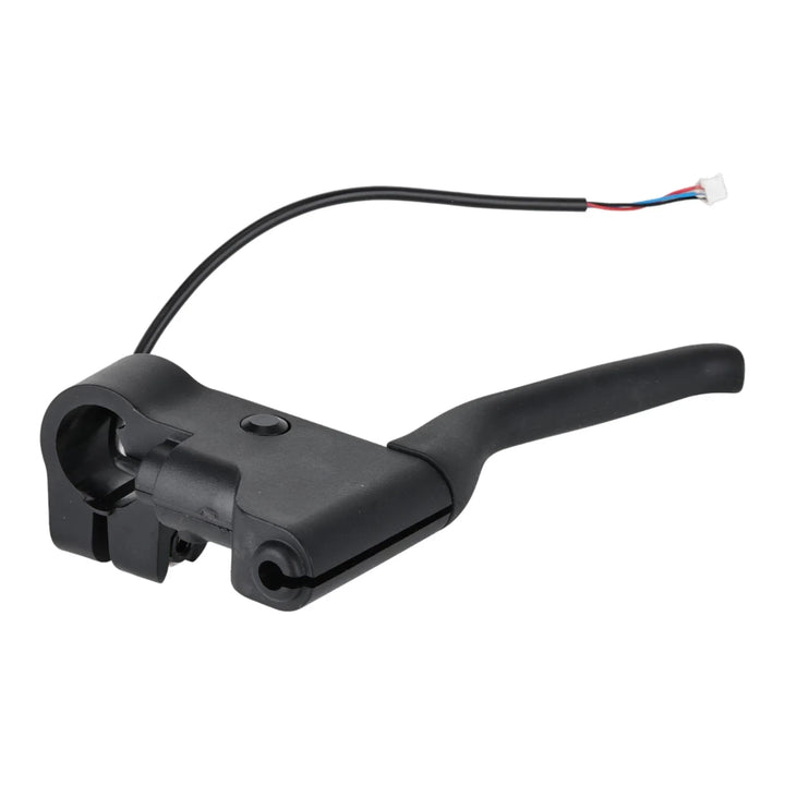 Clamp detail showing handlebar mount for Ninebot MAX G2 brake lever