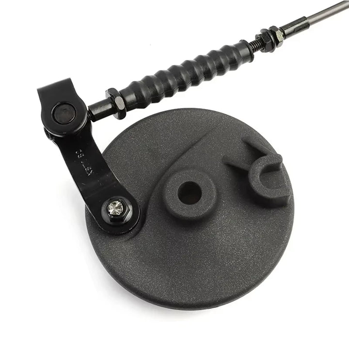 Brake cable attached to Ninebot G30 rear drum brake for demonstration