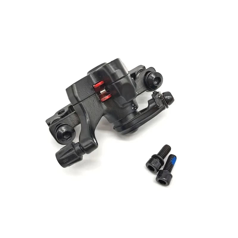 Top-down angle of TOLAN brake calliper (A-type) showing cable entry and swing arm