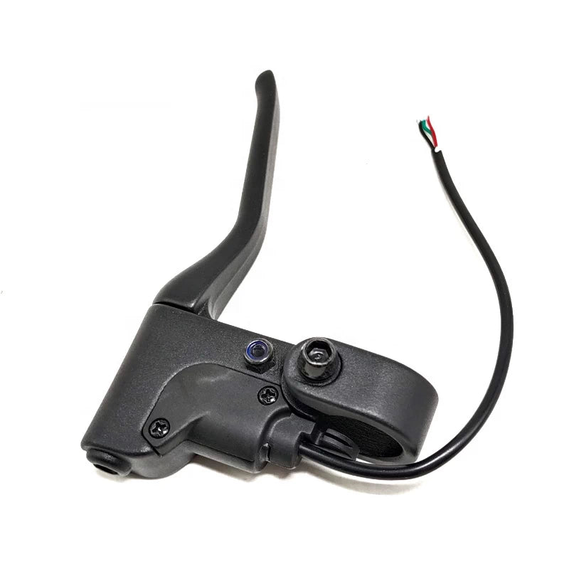 Close-up of mounting and cable exit of Xiaomi-compatible brake lever