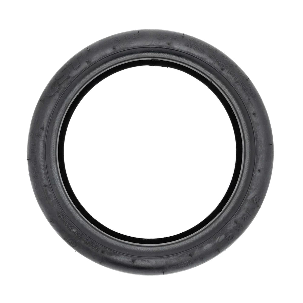 Side profile of 8.5-inch Upgraded CST tyre for Xiaomi M365 Pro, extra thick rubber with distinctive white stripe.