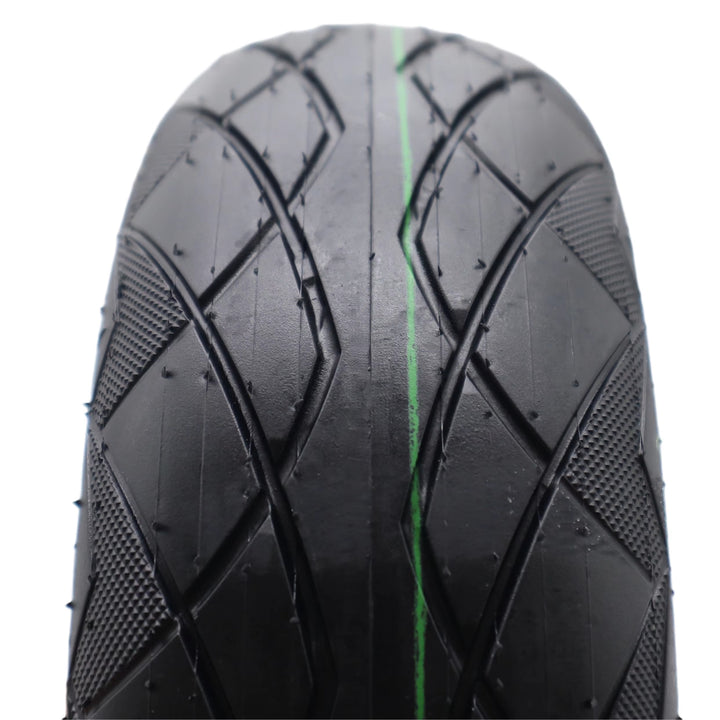 Close up view of the tread on CHAOYANG 70/65-6.5 H-506 D-76-A tubeless scooter tyre.