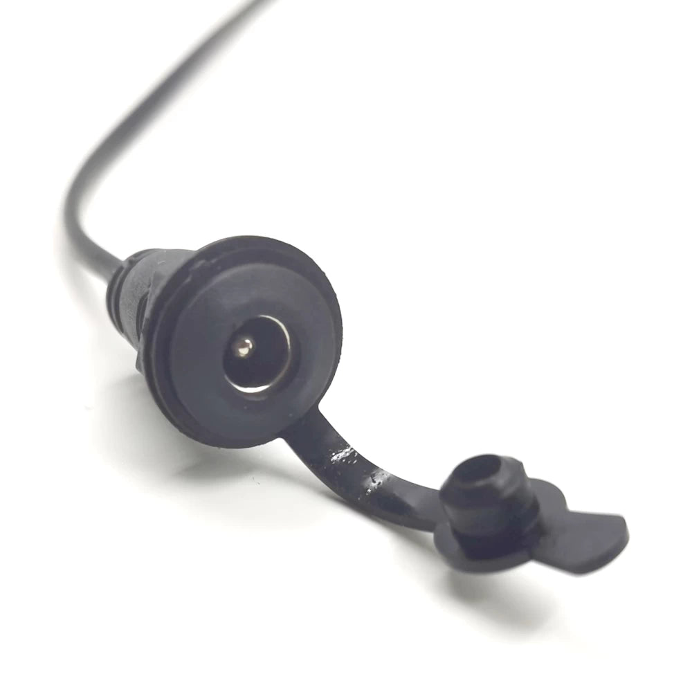 DC charging connector for Kugoo G2 Pro with waterproof seal.