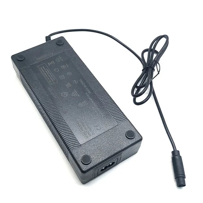 ull view of Charger (63V 1.8A)/AC Power Adapter for Inmotion/Dualtron, highlighting power adapter's dimensions and cable length - gives customers a better understanding of the product's fit and usability.