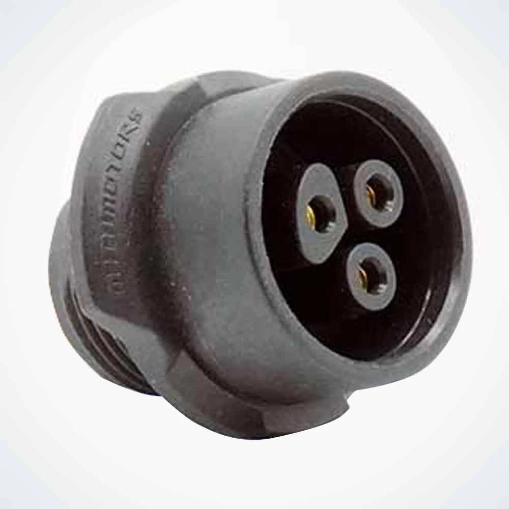 Close-up view of LP16 3-Pin connector for Dualtron Mini and 2021+ Dualtron models.