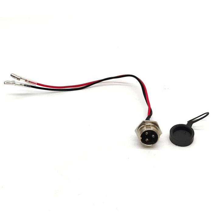 Charging Port GX16 Male Plug with Bullet Connectors for Kugoo M4 Electric Scooter