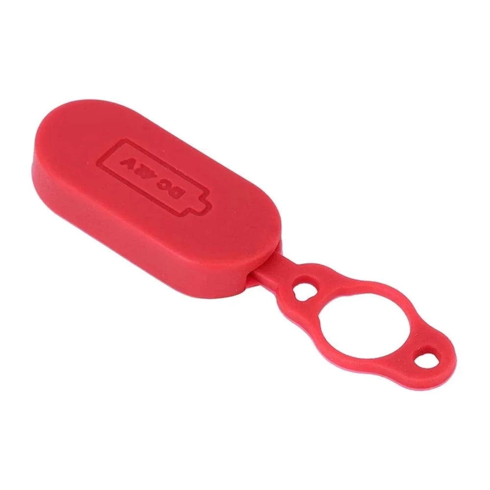 Close up of waterproof silicone dust cover  for Xiaomi M365 Charging Port