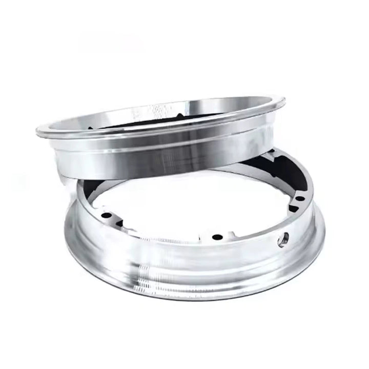 Dualtron Mini rear motor hub rim kit,  stacked for depth view