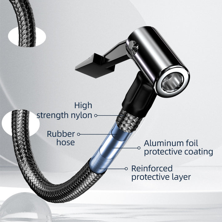 Edsun YX1819 Air Pump -Braided Air Hose and Quick Snap on Connector