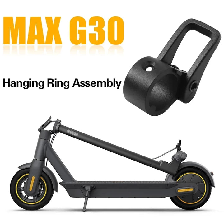 Hanging Ring Assembly with folded Ninebot MAX G30 scooter