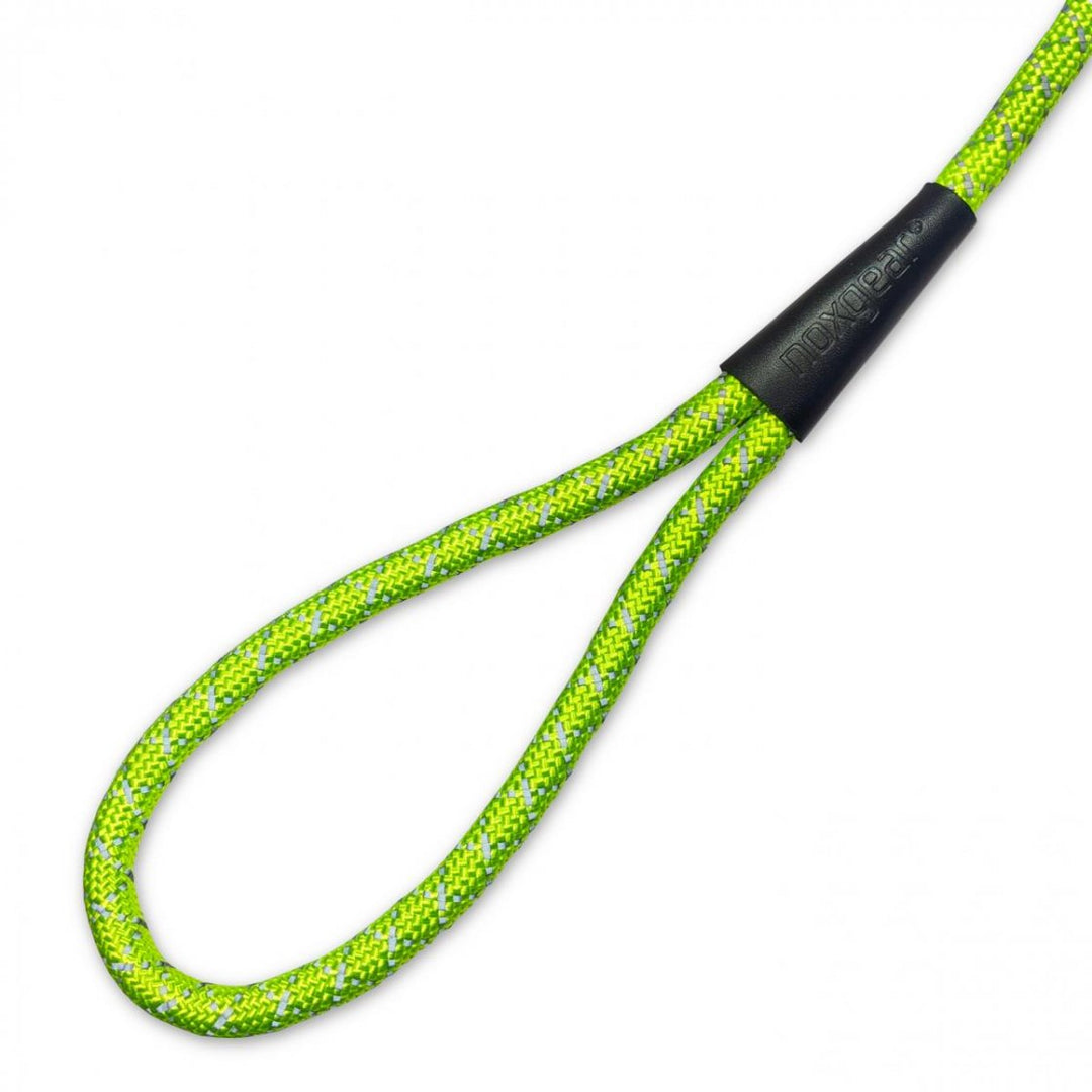 High Visibility Dog Leash - Handle with Leather Cover