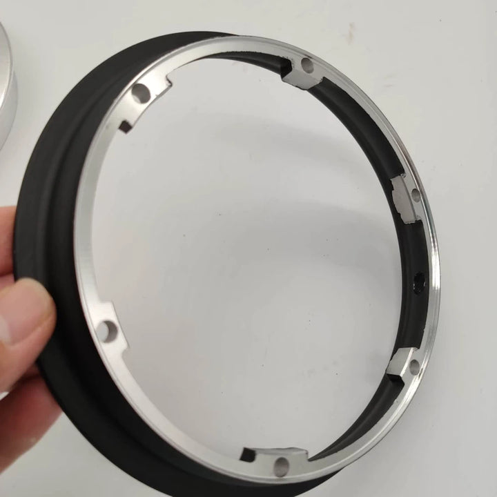 Rear view showing bolt holes and hub depth on 6-hole version.