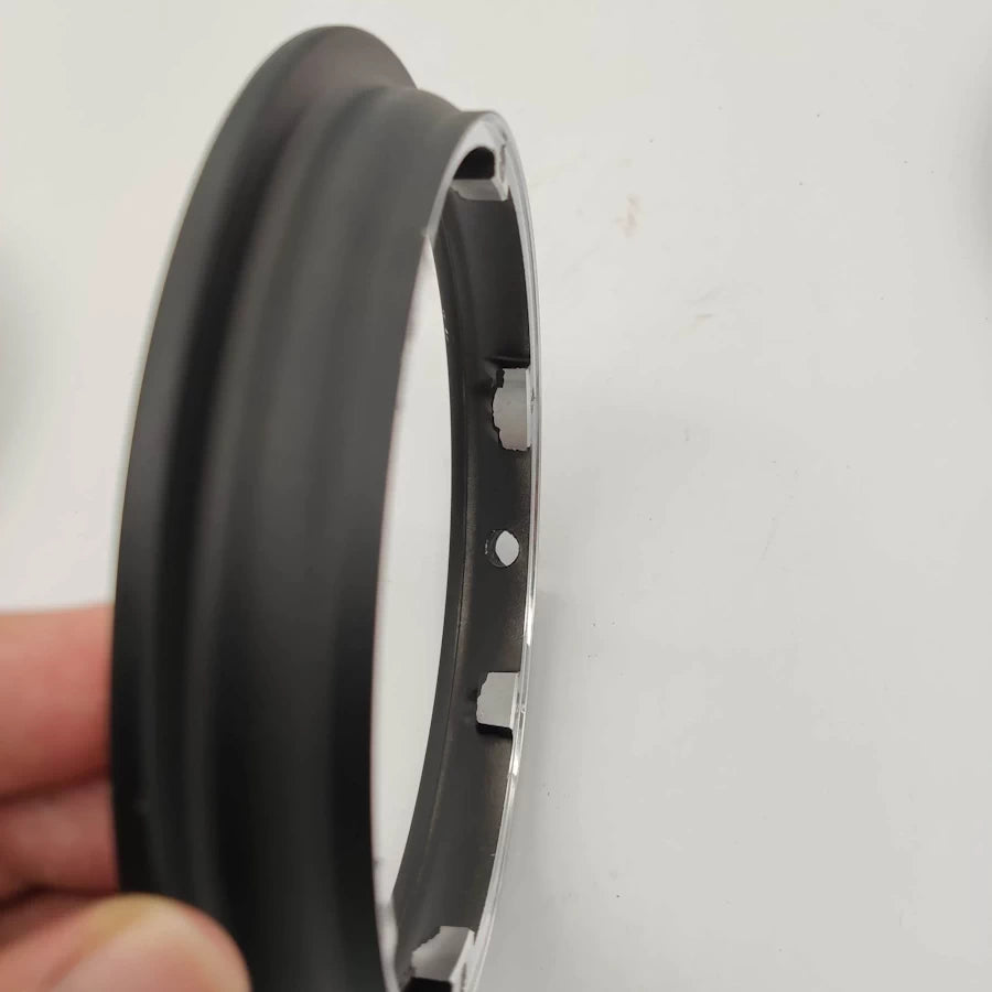 Rear view showing bolt holes and hub depth on 6-hole version.