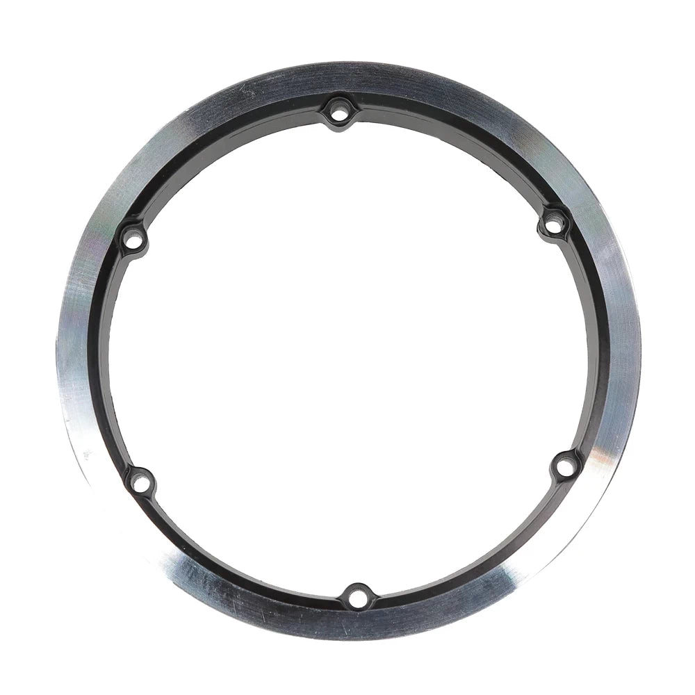 Flat face view of detachable scooter hub ring.