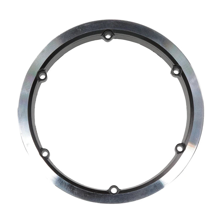 Flat face view of detachable scooter hub ring.