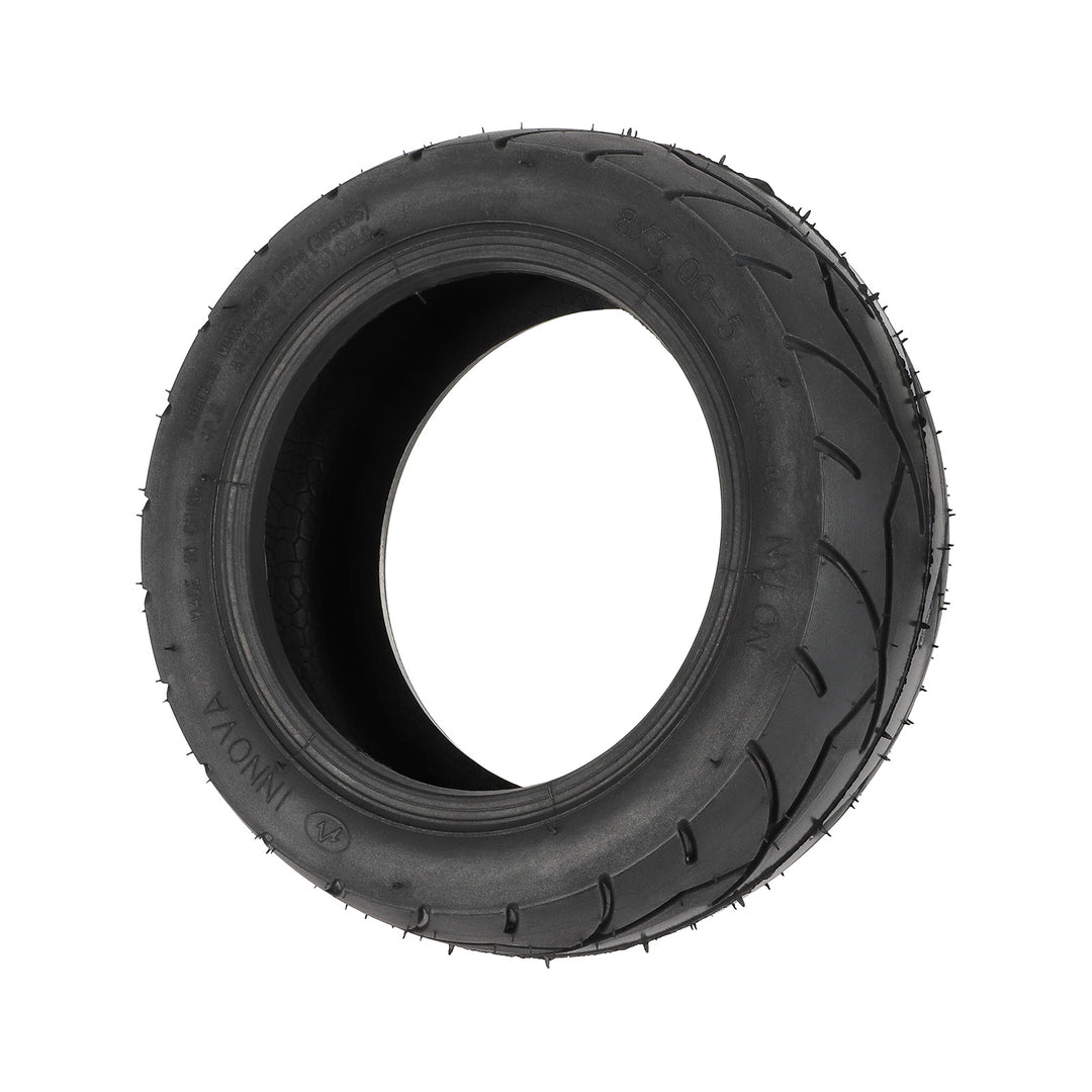 Side view of the Innova 8x3.00-5 tubeless tyre for Kaabo Mantis 8 electric scooter EcoMotion