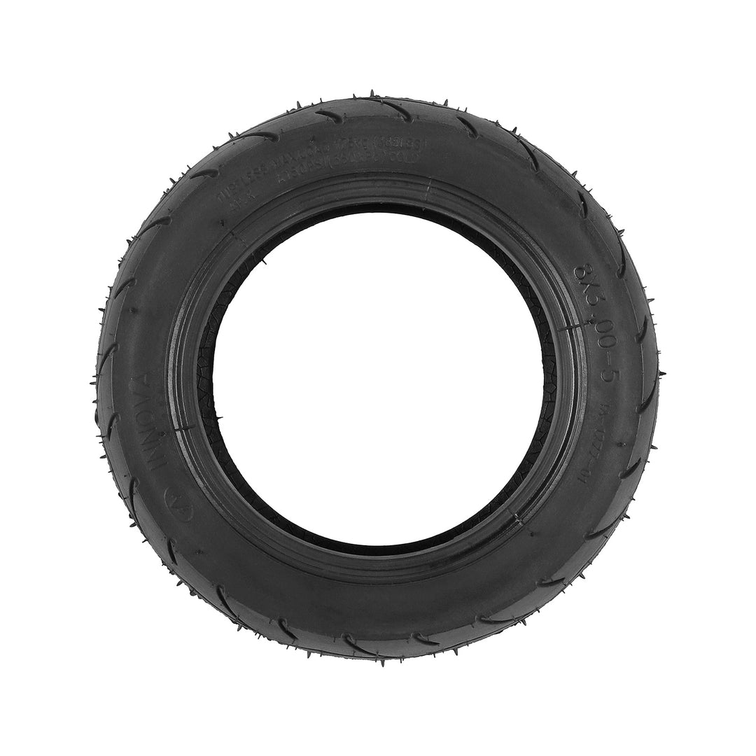 Side profile of the Innova 8x3.00-5 tubeless tyre for Kaabo Mantis 8, showing markings on sidewall