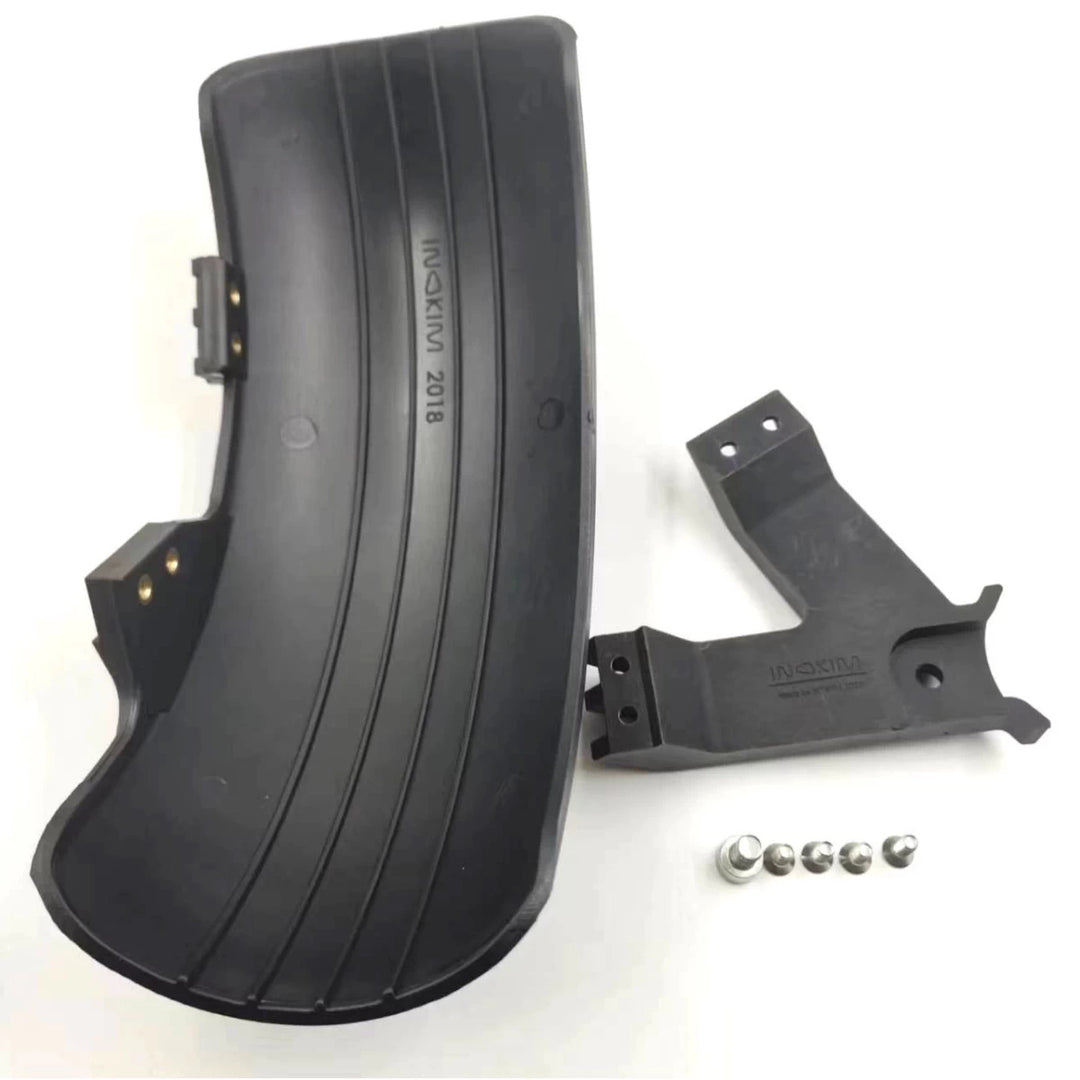 Inokim OXO rear mudguard underside showing mounting points