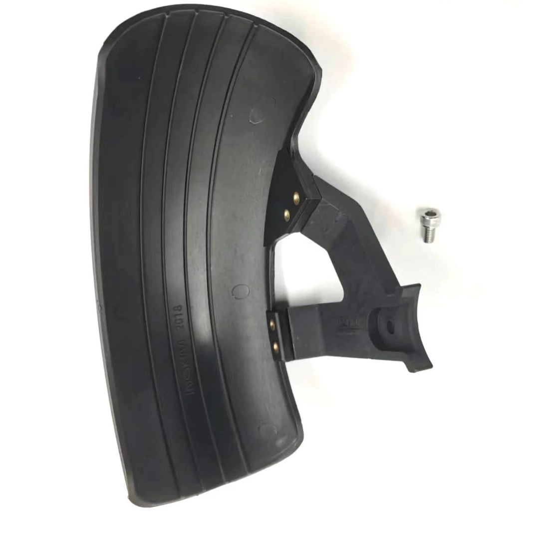 Underside view of the Inokim OX OXO rear fender assembled with with OEM mounting bracket,with screw for mounting onto the scooter