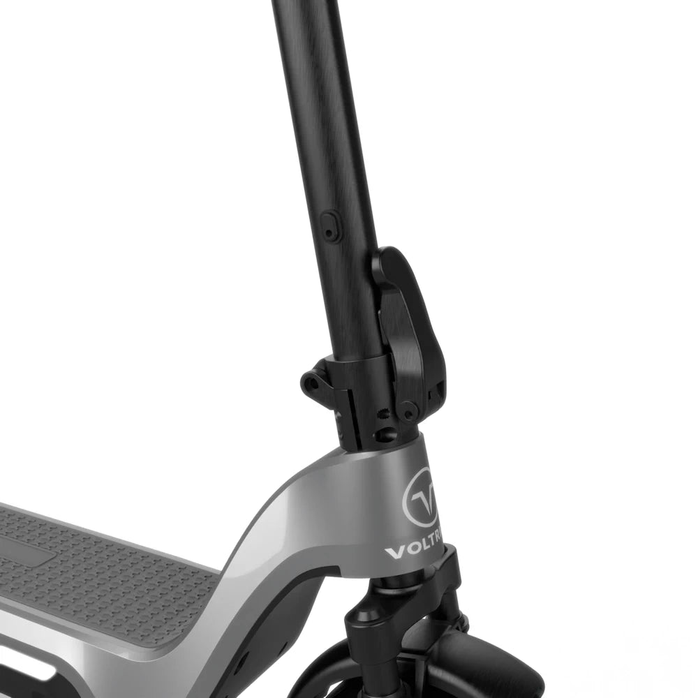 Close-up of the folding mechanism on the Voltrium ION Max, designed for quick and hassle-free folding.