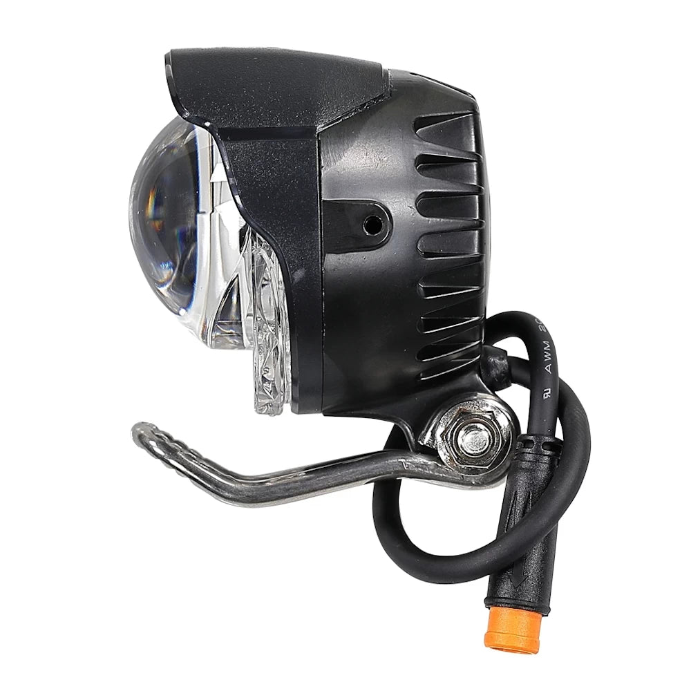 Side profile of TL985 Kaabo Mantis scooter headlight with mounting bracket