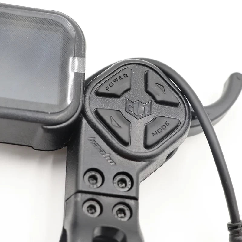 Kaabo NFC Display buttons close-up with logo and mode controls