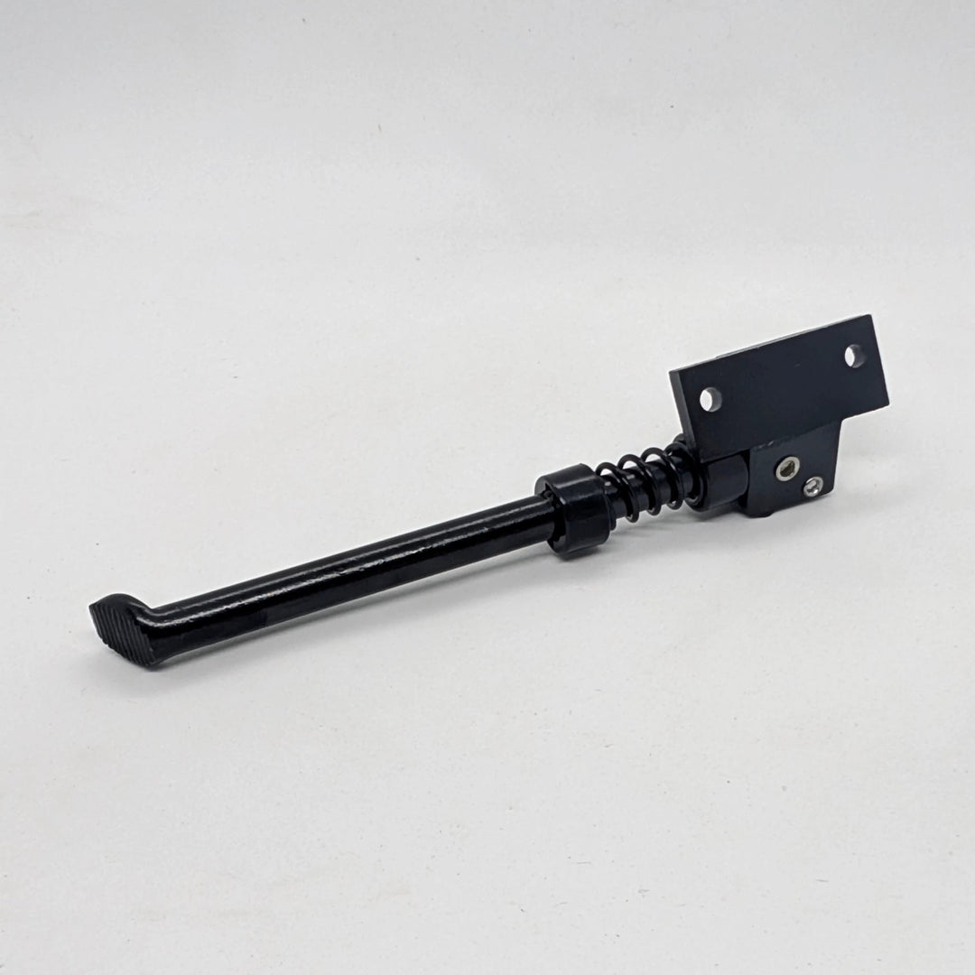Inside view of Inside view of the OEM replacement kickstand for Bexly Raven, showing mounting plate and sturdy construction.