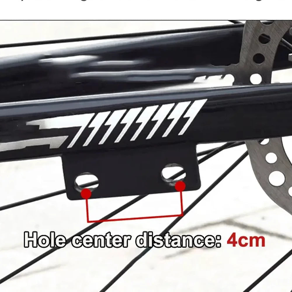 installation diagram showing 4 cm mounting-hole spacing.