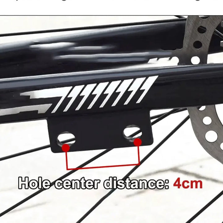 installation diagram showing 4 cm mounting-hole spacing.