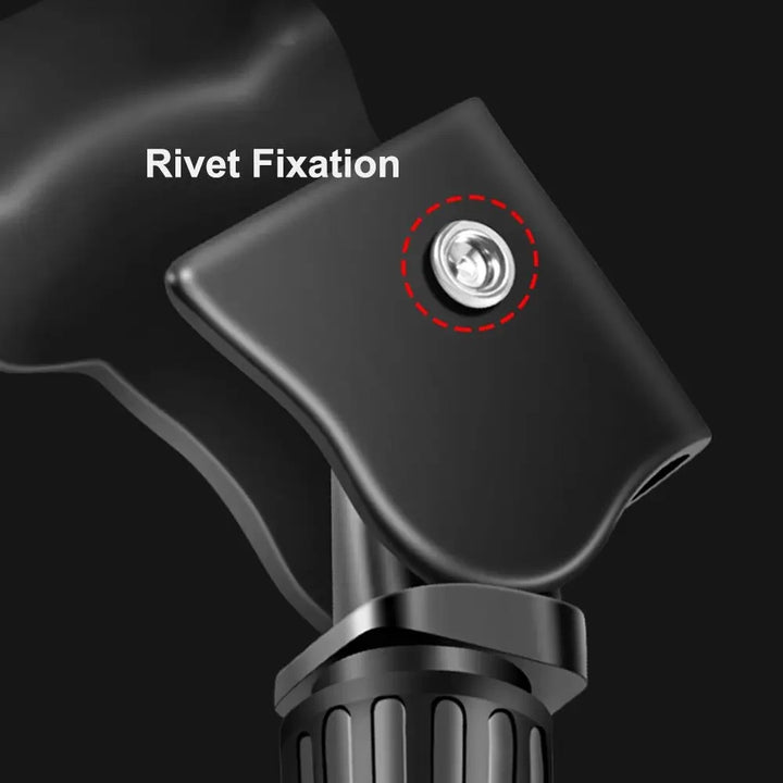 rivet-reinforced hinge section for added strength.