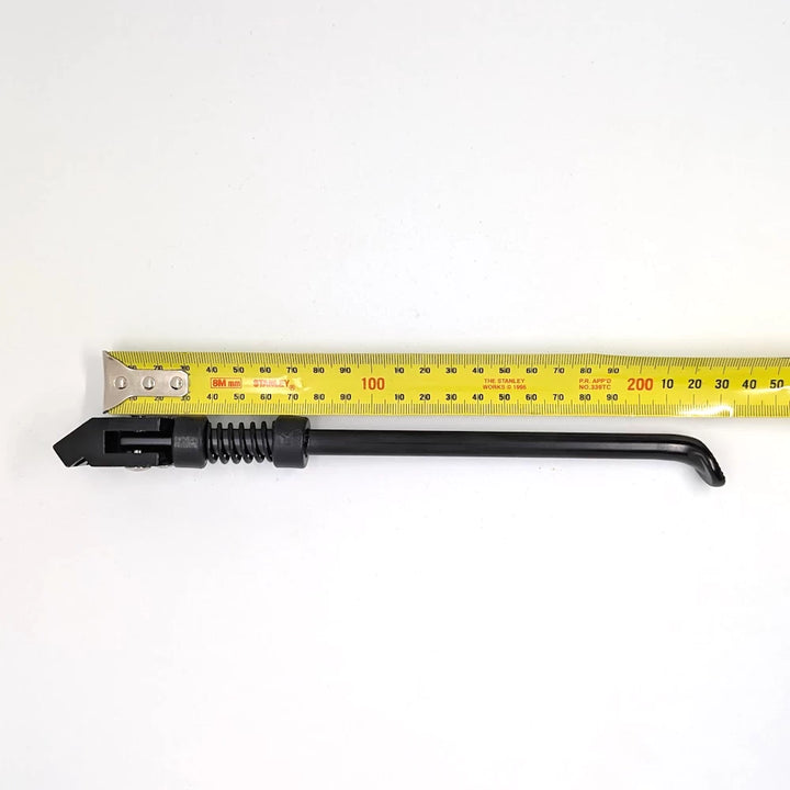 Kickstand for Dualtron Ultra 2 measured approximately 22cm in length, from base of mounting plate to ground.