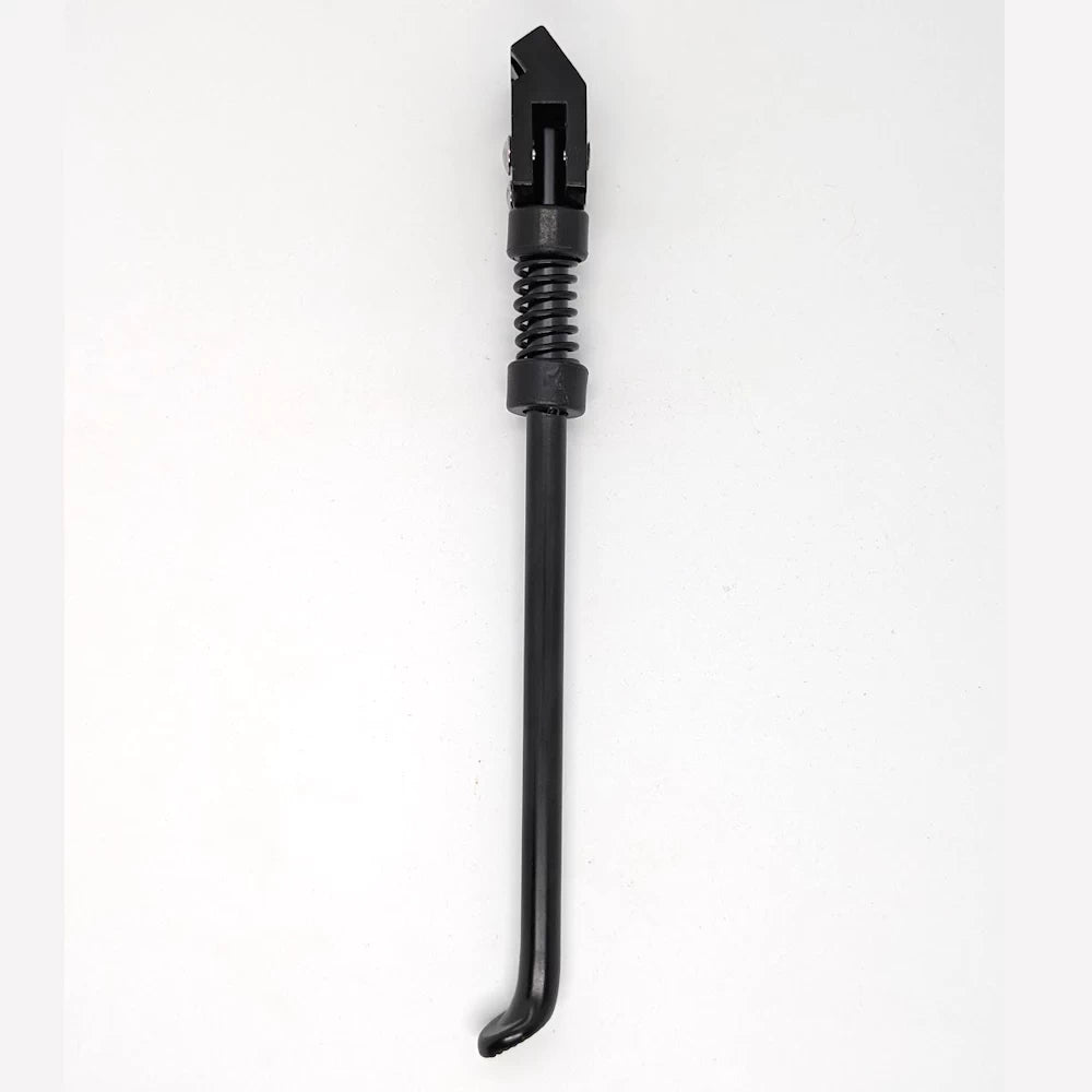 Dualtron Ultra 2 kickstand angled view showing solid construction and footplate.