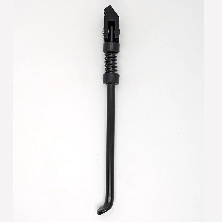 Dualtron Ultra 2 kickstand angled view showing solid construction and footplate.