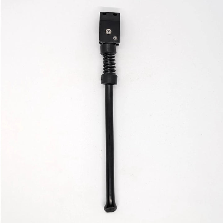 Rear angle of Dualtron Ultra II kickstand highlighting mounting bracket.