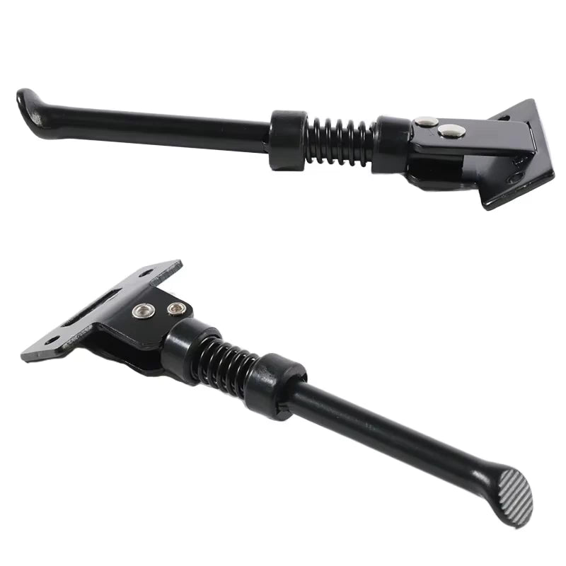 Multiple views of Kugoo M4 Pro kickstand assembly.