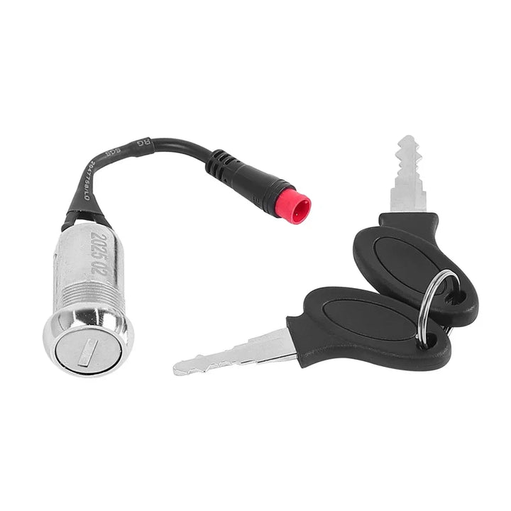 front view of Kukirin G3 Pro key ignition barrel switch lock