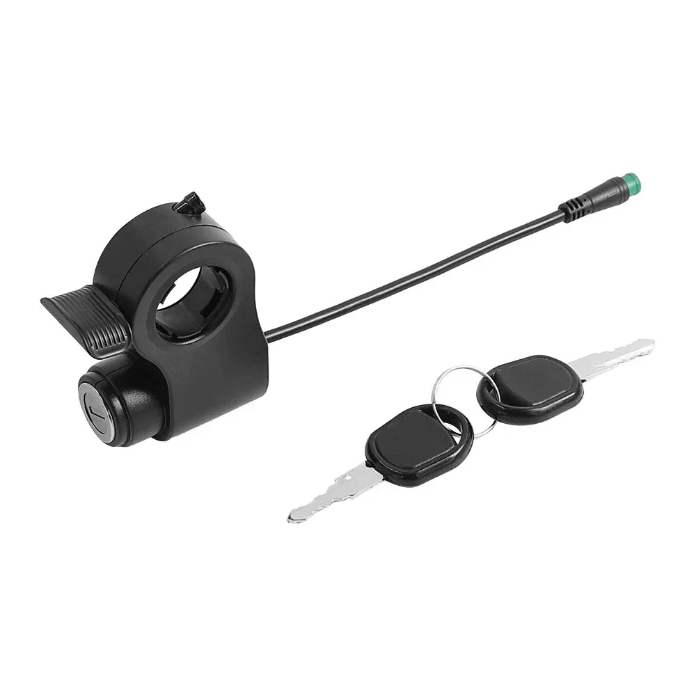 Kukirin G2 Pro throttle with key ignition and two included keys