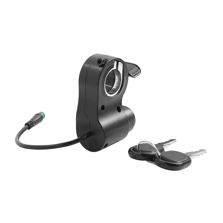 rear view of Kukirin G2 Pro electric scooter throttle housing and cable